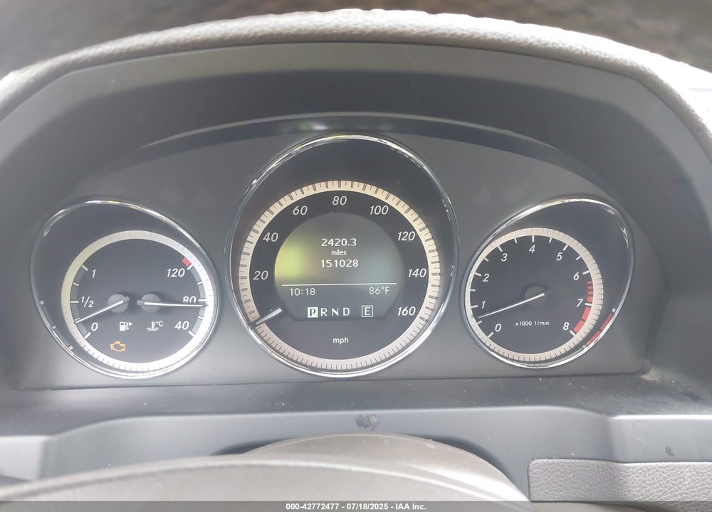 2011 MERCEDES-BENZ C CLASS VIN: WDDGF8BB6BR165937