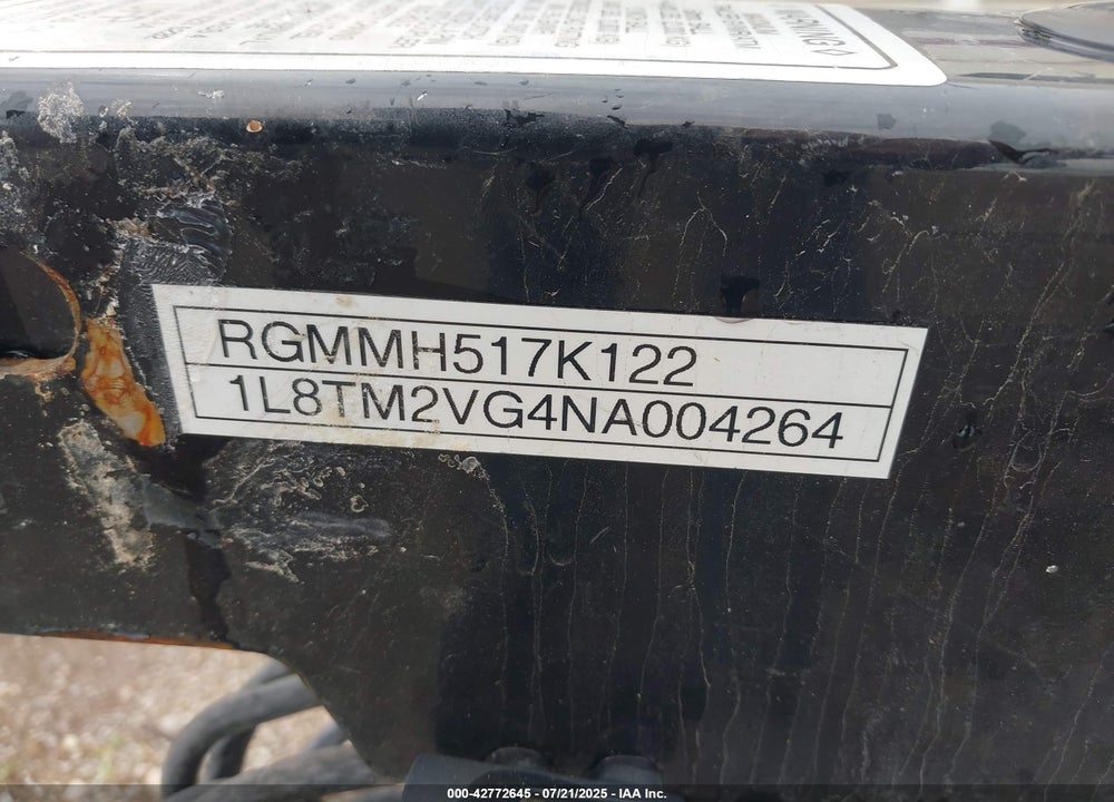 2022 REGAL OTHER VIN: RGMMH517K122