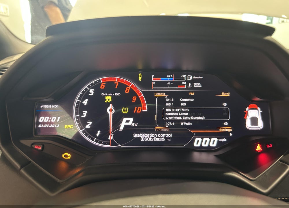 2015 LAMBORGHINI HURACAN LP610-4 VIN: ZHWUC1ZF3FLA02672