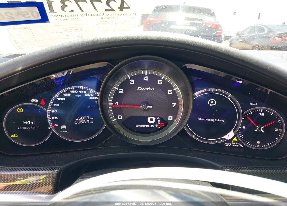 2018 PORSCHE PANAMERA TURBO VIN: WP0AF2A71JL140505