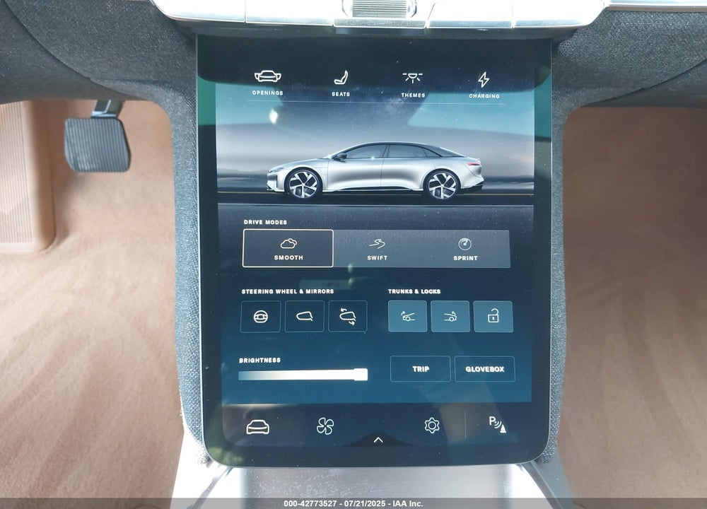 2025 LUCID AIR VIN: 50EA1TEA9SA009440