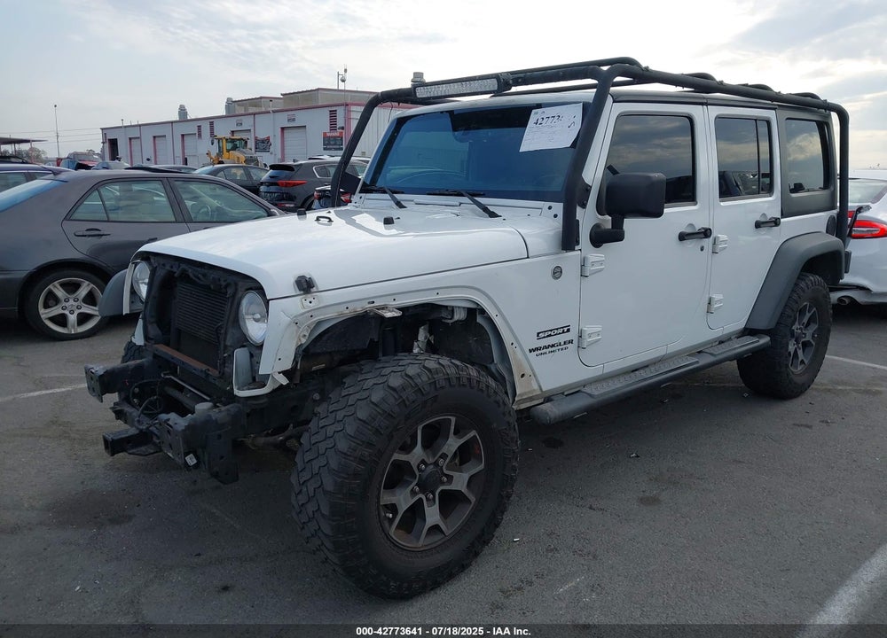 2014 JEEP WRANGLER UNLIMITED SPORT VIN: 1C4BJWDG8EL244176