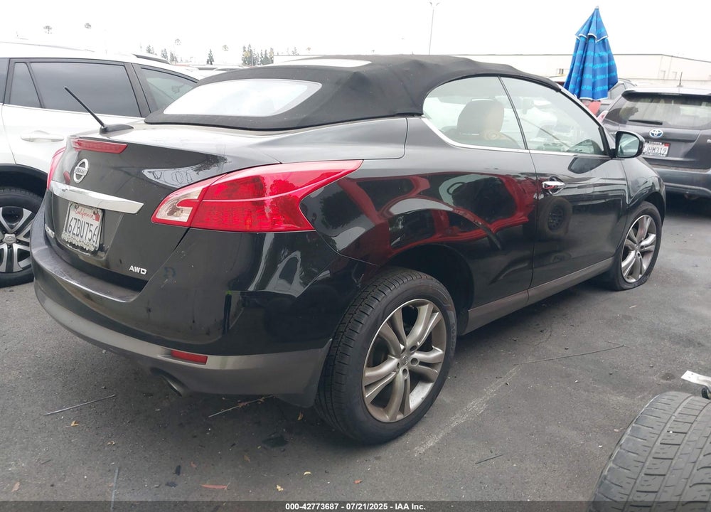 2011 NISSAN MURANO CROSSCABRIOLET VIN: JN8AZ1FY0BW002980
