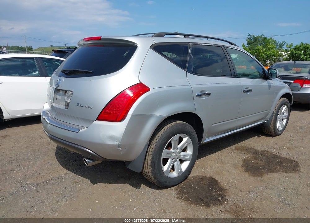 2007 NISSAN MURANO VIN: JN8AZ08W37W659768