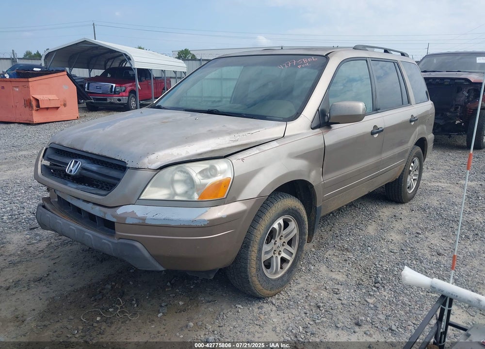 2005 HONDA PILOT EX-L VIN: 2HKYF18665H503350