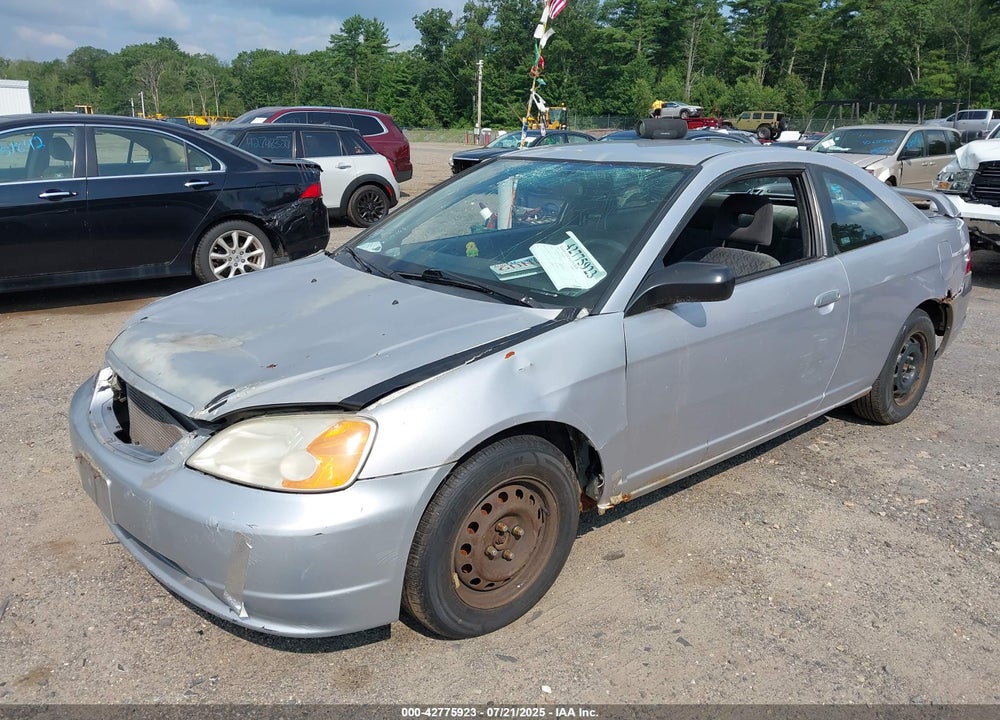 2002 HONDA CIVIC LX VIN: 1HGEM22642L062933