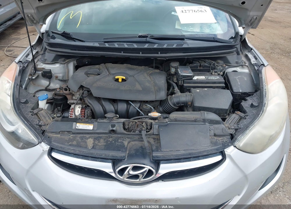 2012 HYUNDAI ELANTRA VIN: 5NPDH4AE6CH077572