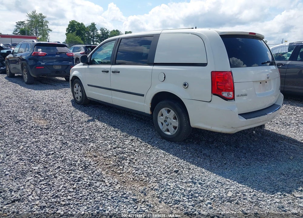 2013 RAM CARGO TRADESMAN VIN: 2C4JRGAG3DR658230