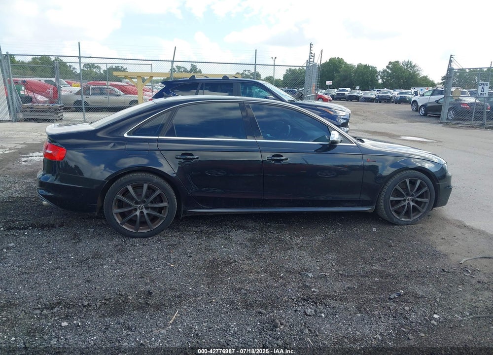 2013 AUDI S4 VIN: WAUKGAFL5DA085460
