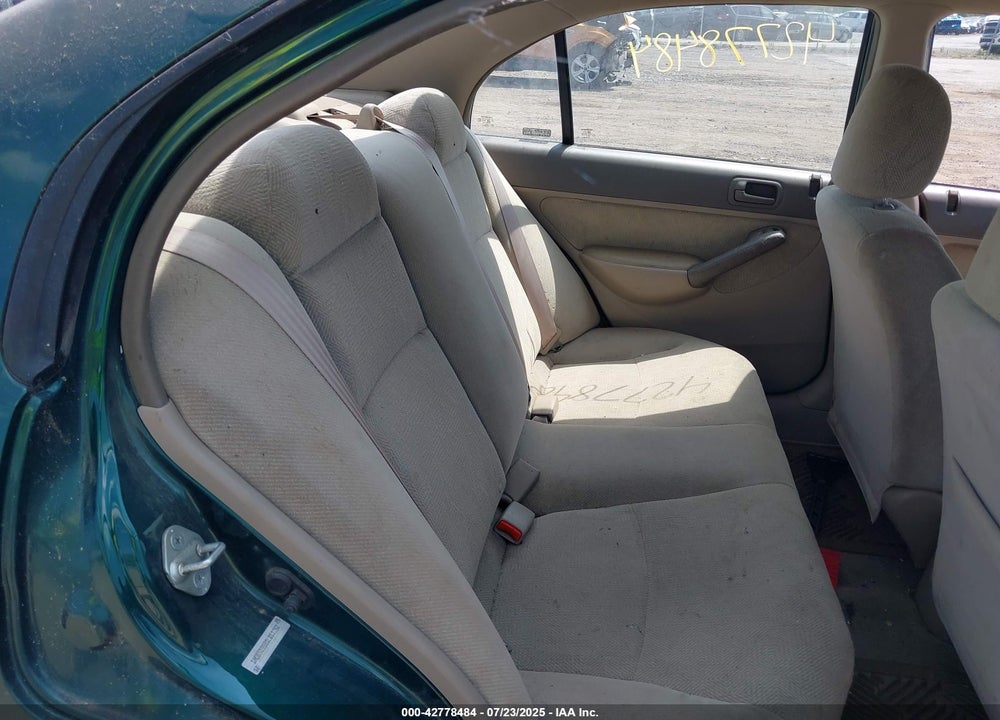 2001 HONDA CIVIC LX VIN: 1HGES15591L011252