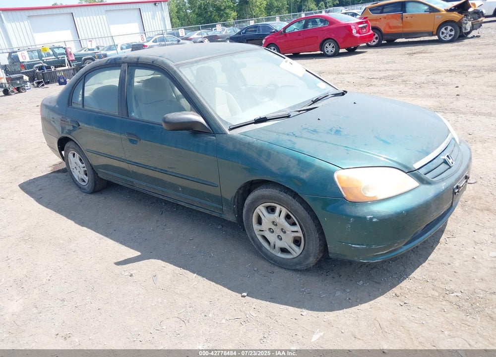 2001 HONDA CIVIC LX VIN: 1HGES15591L011252