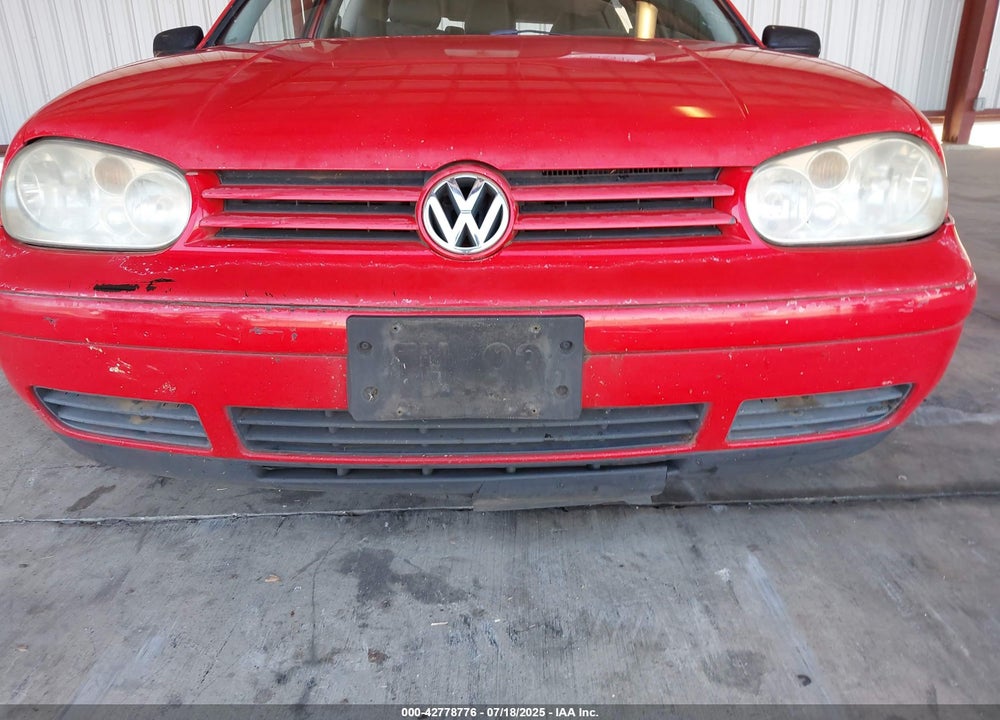 2000 VOLKSWAGEN GOLF GL VIN: WVWBA21J4YW301954
