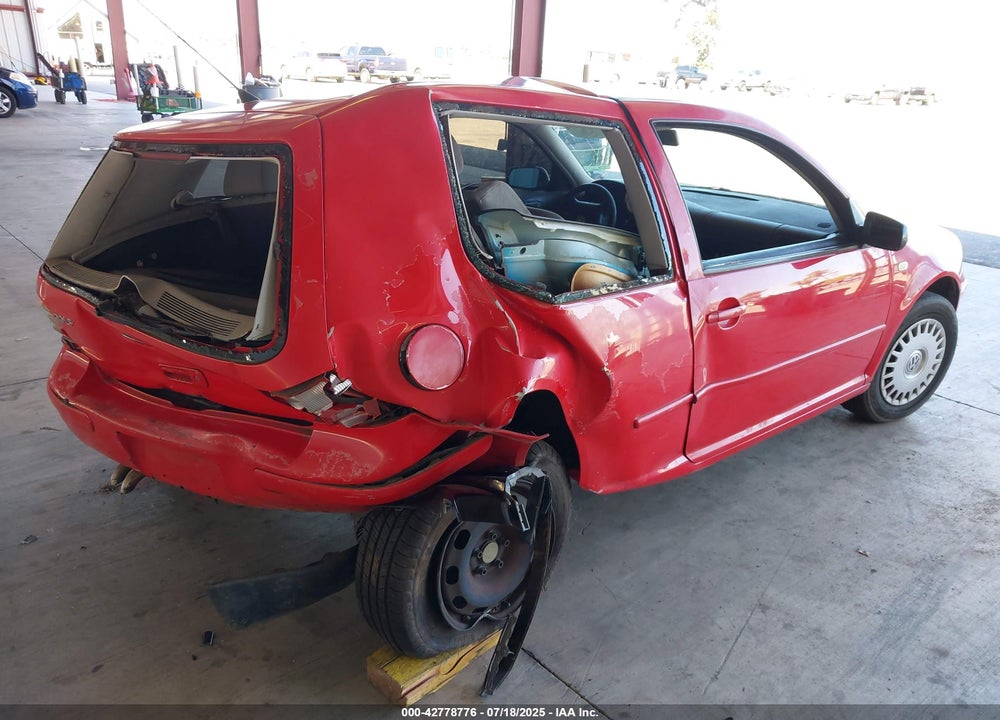 2000 VOLKSWAGEN GOLF GL VIN: WVWBA21J4YW301954