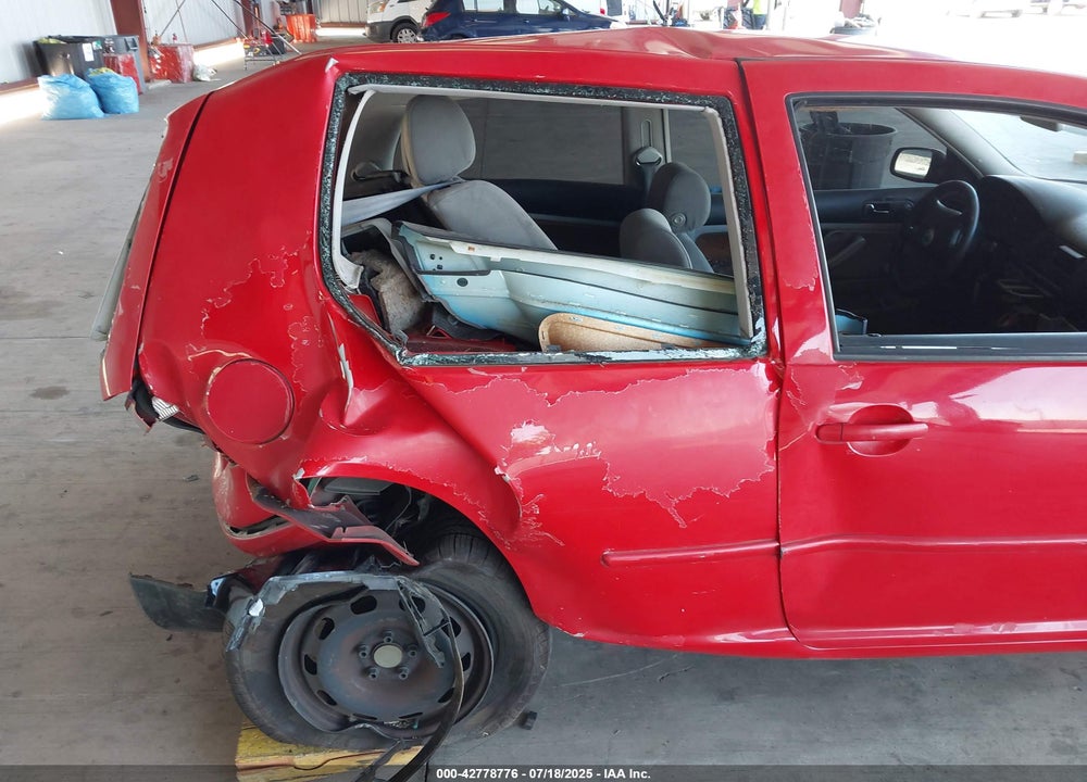 2000 VOLKSWAGEN GOLF GL VIN: WVWBA21J4YW301954