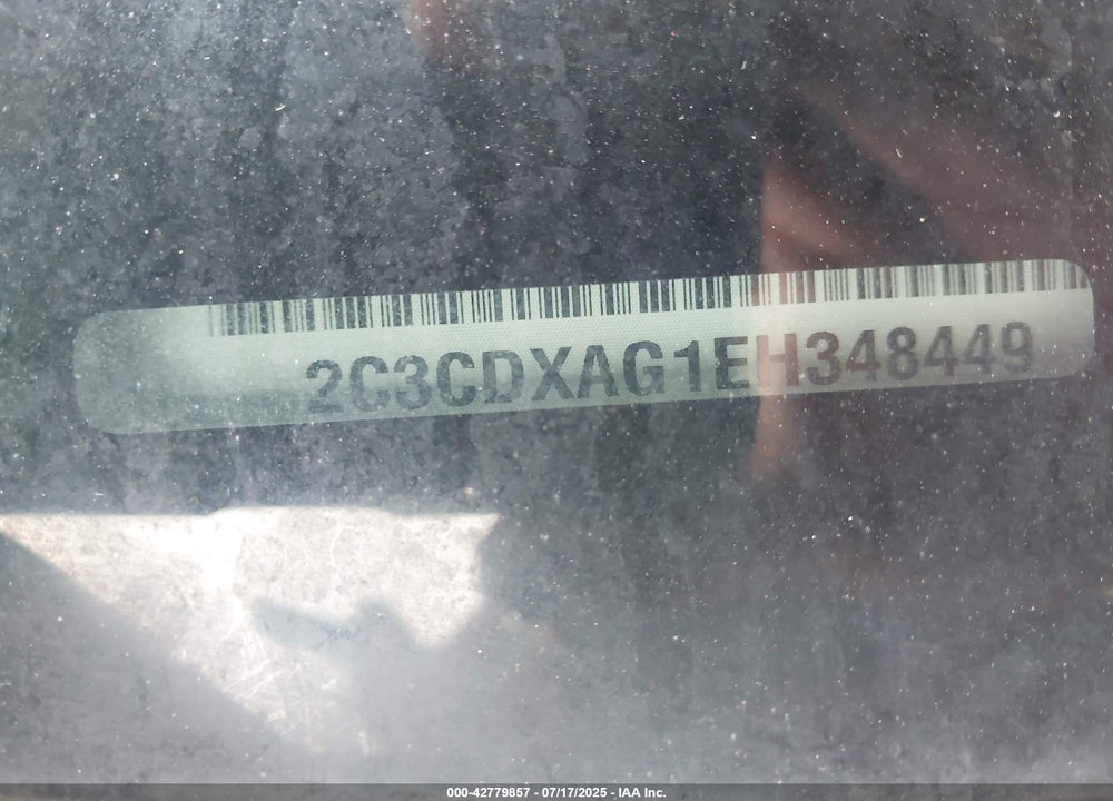 2014 DODGE CHARGER VIN: 2C3CDXAG1EH348449