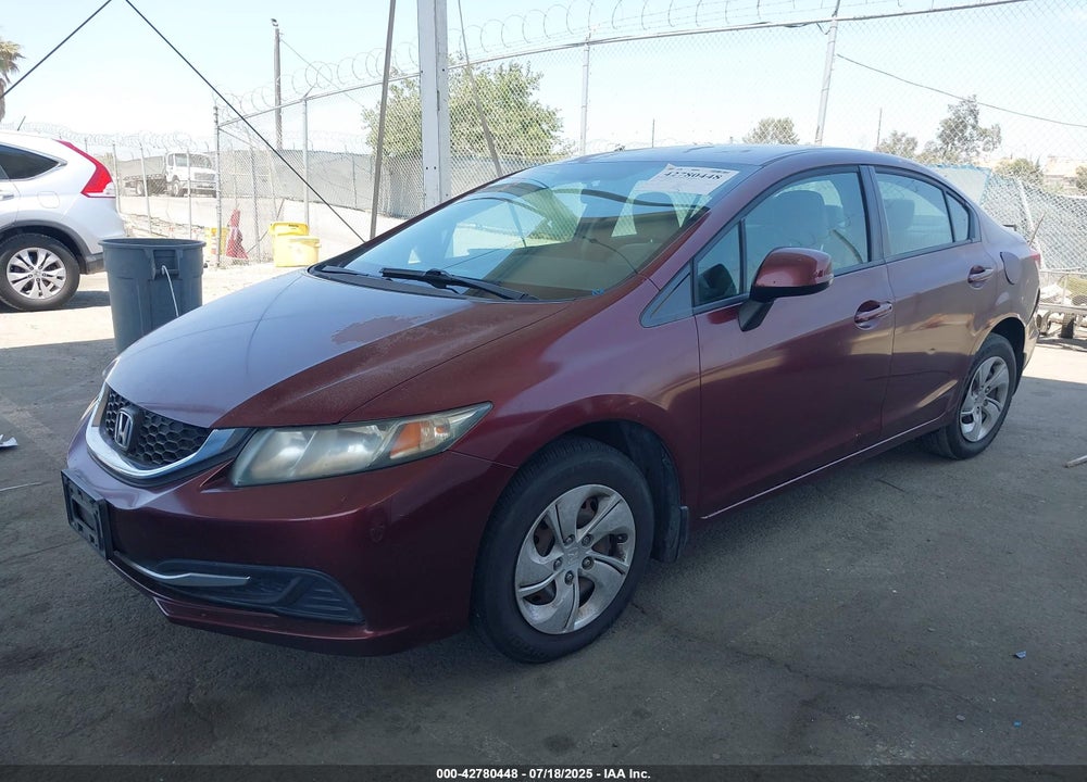 2013 HONDA CIVIC VIN: 2HGFB2F58DH514796
