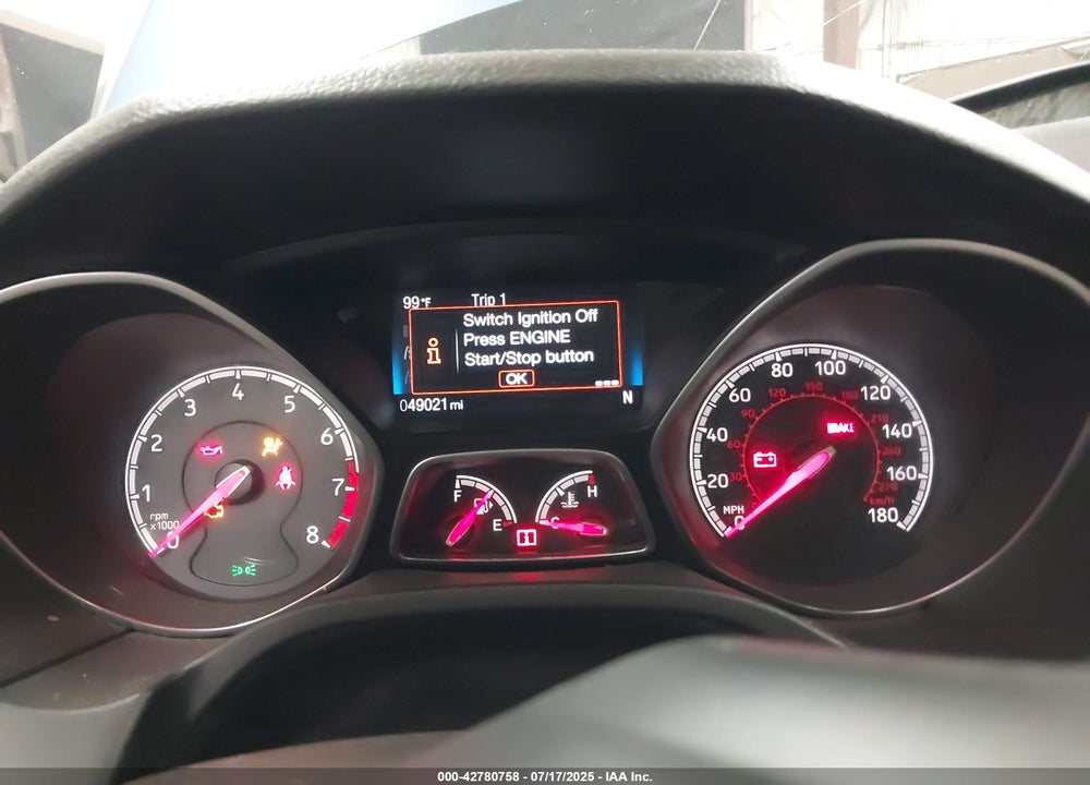 2018 FORD FOCUS ST VIN: 1FADP3L93JL244790