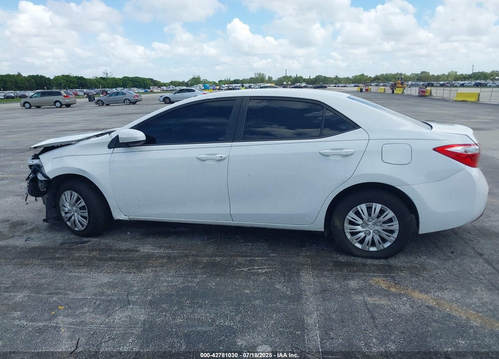2015 TOYOTA COROLLA VIN: 2T1BURHE8FC381516