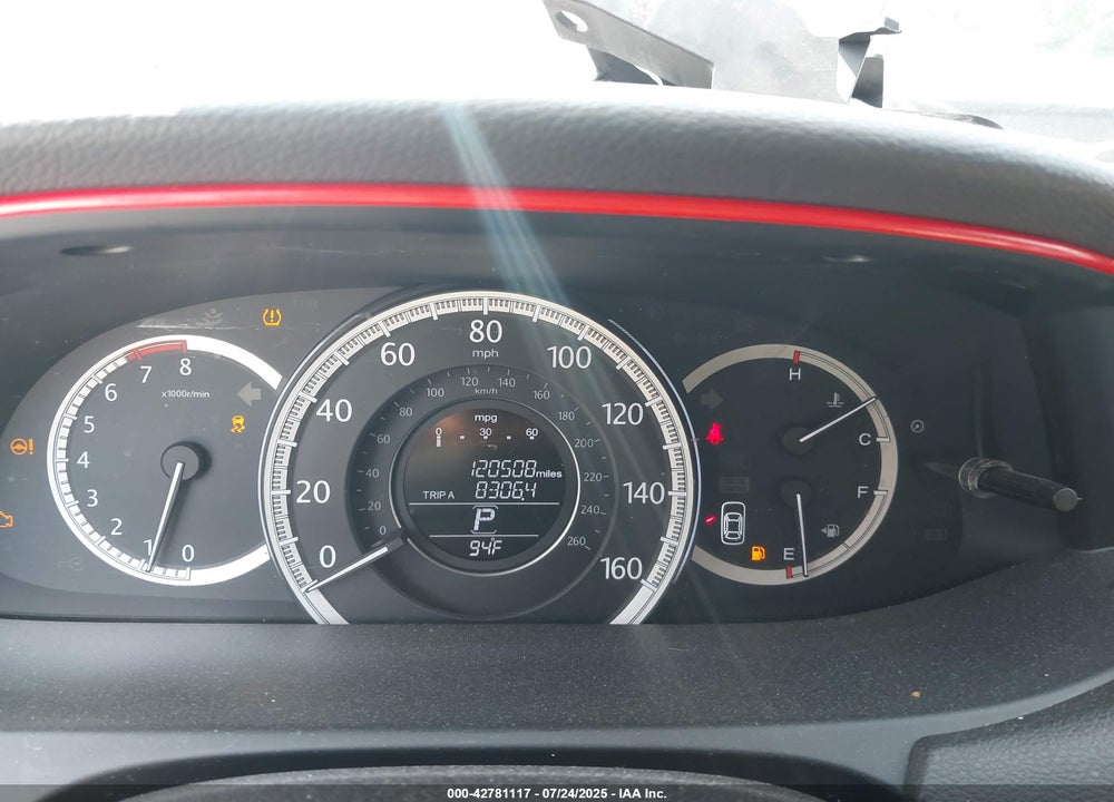 2013 HONDA ACCORD VIN: 1HGCR3F80DA017111