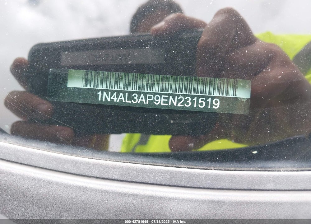 2014 NISSAN ALTIMA VIN: 1N4AL3AP9EN231519