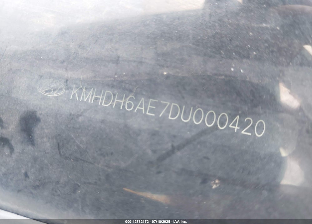 2013 HYUNDAI ELANTRA VIN: KMHDH6AE7DU000420