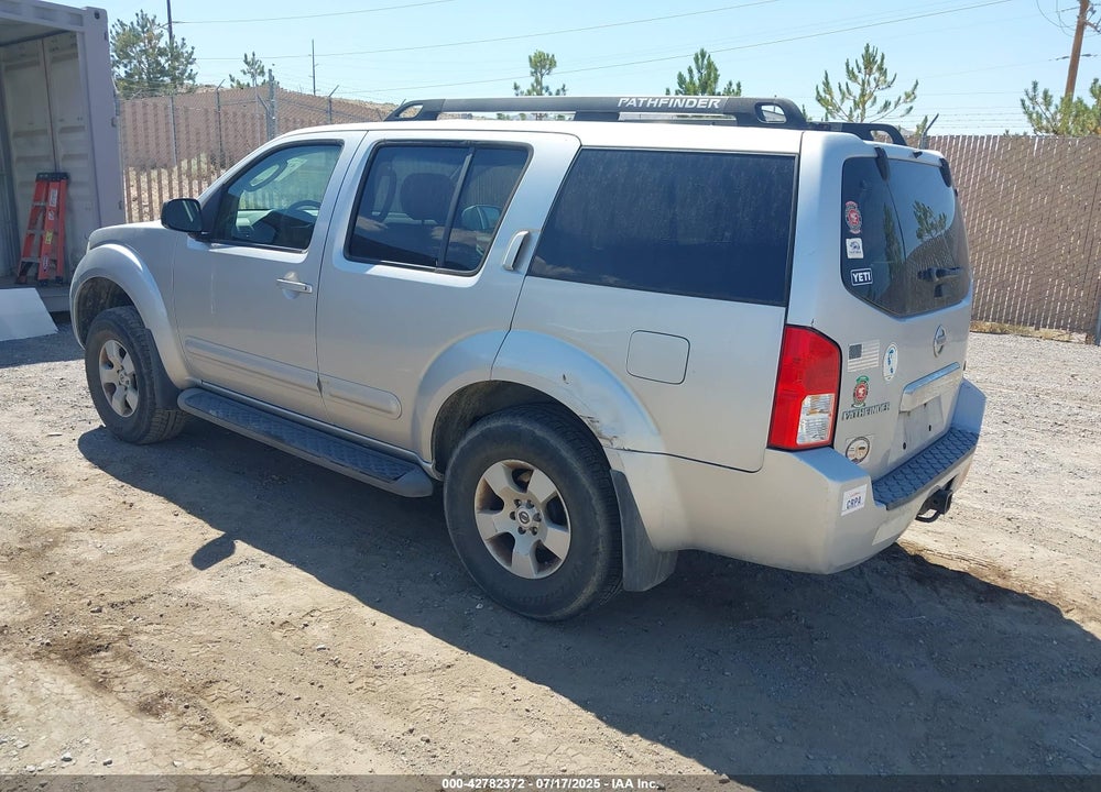 2007 NISSAN PATHFINDER VIN: 5N1AR18W67C602849