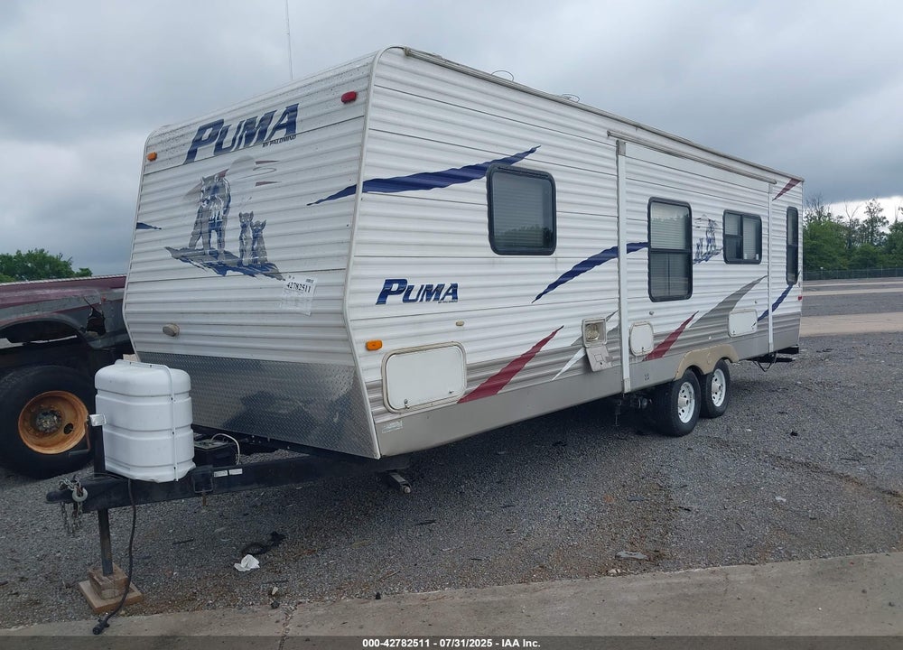 2008 PALOMINO PUMA 26RLSS TRAVEL TRAILER VIN: 4X4TPUB2X8P017903