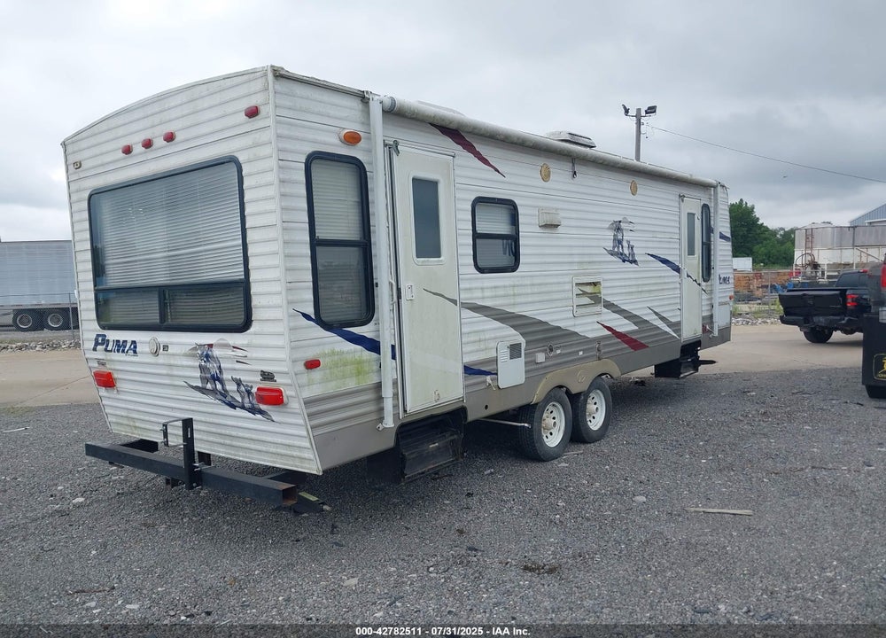 2008 PALOMINO PUMA 26RLSS TRAVEL TRAILER VIN: 4X4TPUB2X8P017903