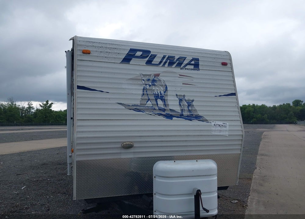 2008 PALOMINO PUMA 26RLSS TRAVEL TRAILER VIN: 4X4TPUB2X8P017903