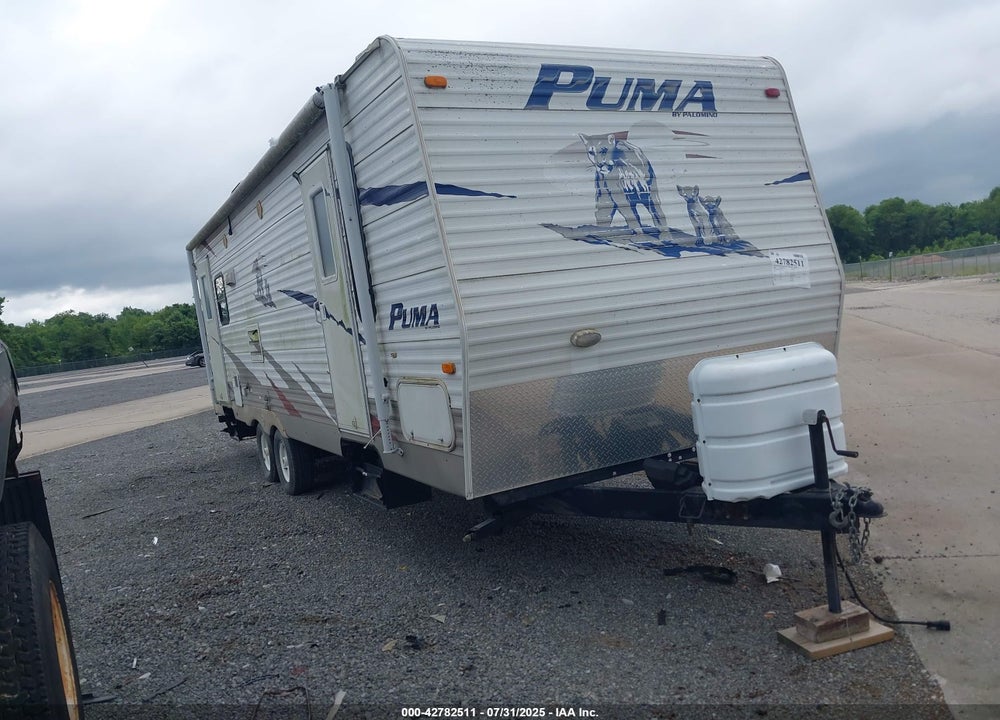 2008 PALOMINO PUMA 26RLSS TRAVEL TRAILER VIN: 4X4TPUB2X8P017903