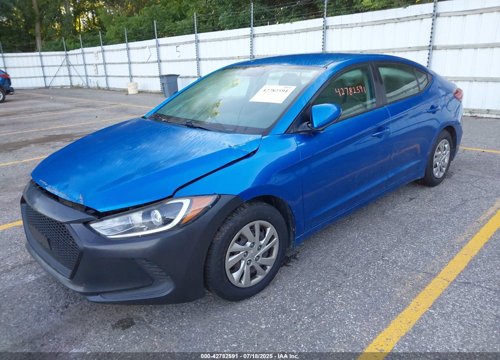 2017 HYUNDAI ELANTRA VIN: KMHD74LF4HU101272