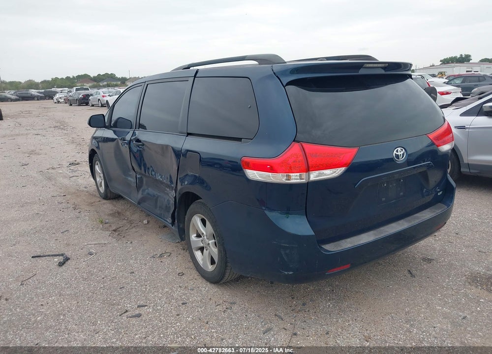2012 TOYOTA SIENNA LE V6 8 PASSENGER VIN: 5TDKK3DC6CS217773