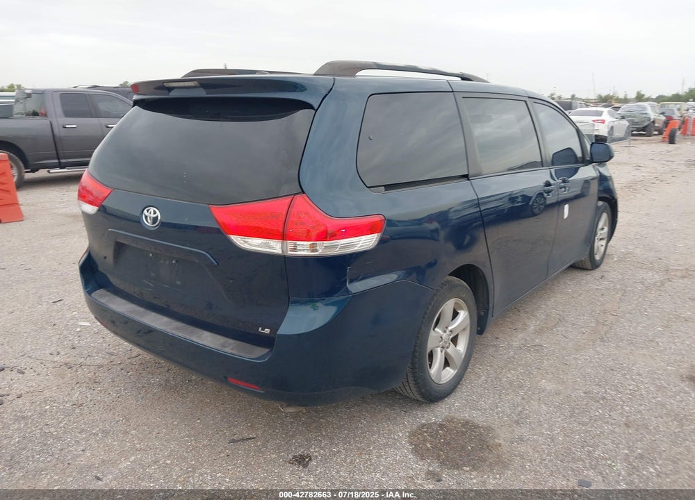 2012 TOYOTA SIENNA LE V6 8 PASSENGER VIN: 5TDKK3DC6CS217773