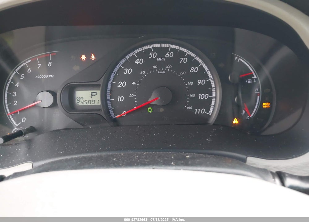 2012 TOYOTA SIENNA LE V6 8 PASSENGER VIN: 5TDKK3DC6CS217773
