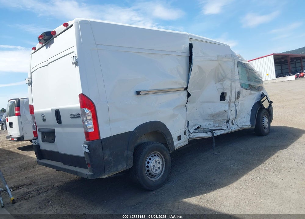 2025 RAM PROMASTER 2500 TRADESMAN HIGH ROOF 159 WB W/PASS SEAT VIN: 3C6LRVDG1SE519339