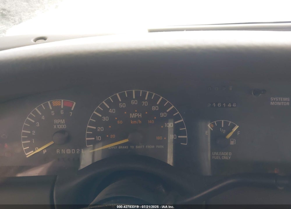 1999 PONTIAC BONNEVILLE VIN: 1G2HX52K0XH238196