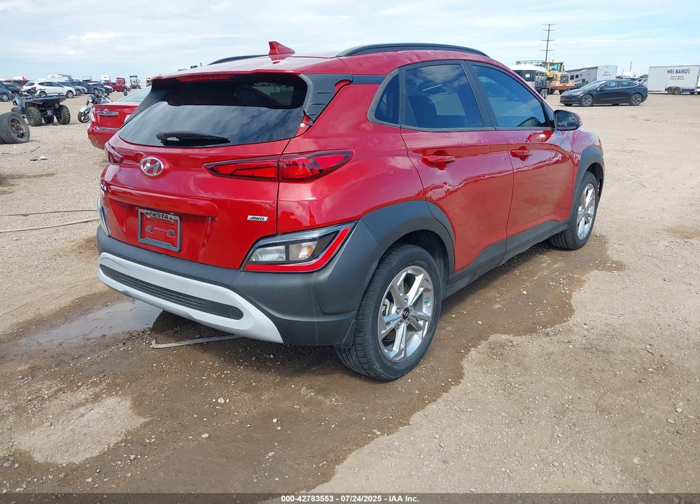 2022 HYUNDAI KONA SEL VIN: KM8K6CAB4NU803740