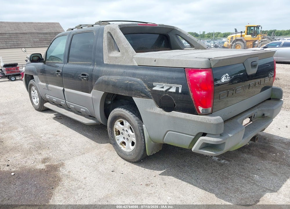 2002 CHEVROLET AVALANCHE 1500 VIN: 3GNEK13T72G141553
