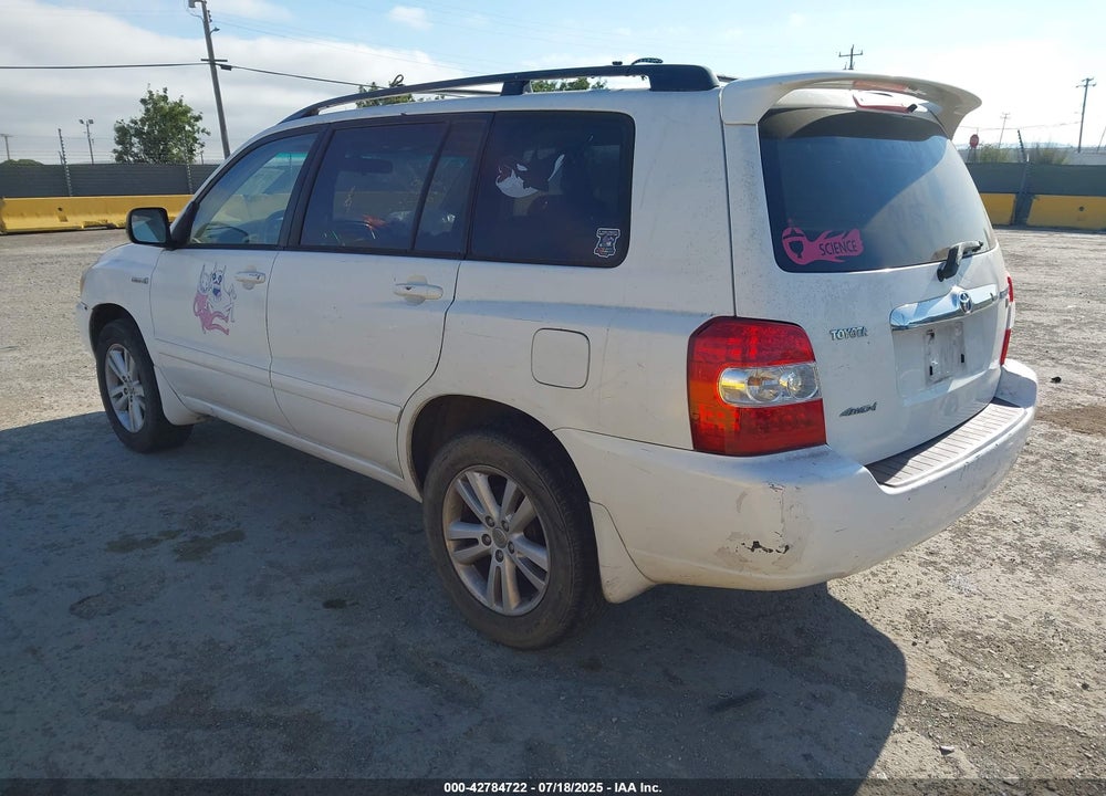 2007 TOYOTA HIGHLANDER HYBRID VIN: JTEEW21A470043253