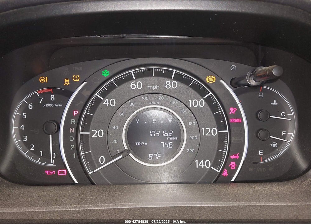 2012 HONDA CR-V VIN: 5J6RM4H52CL001277