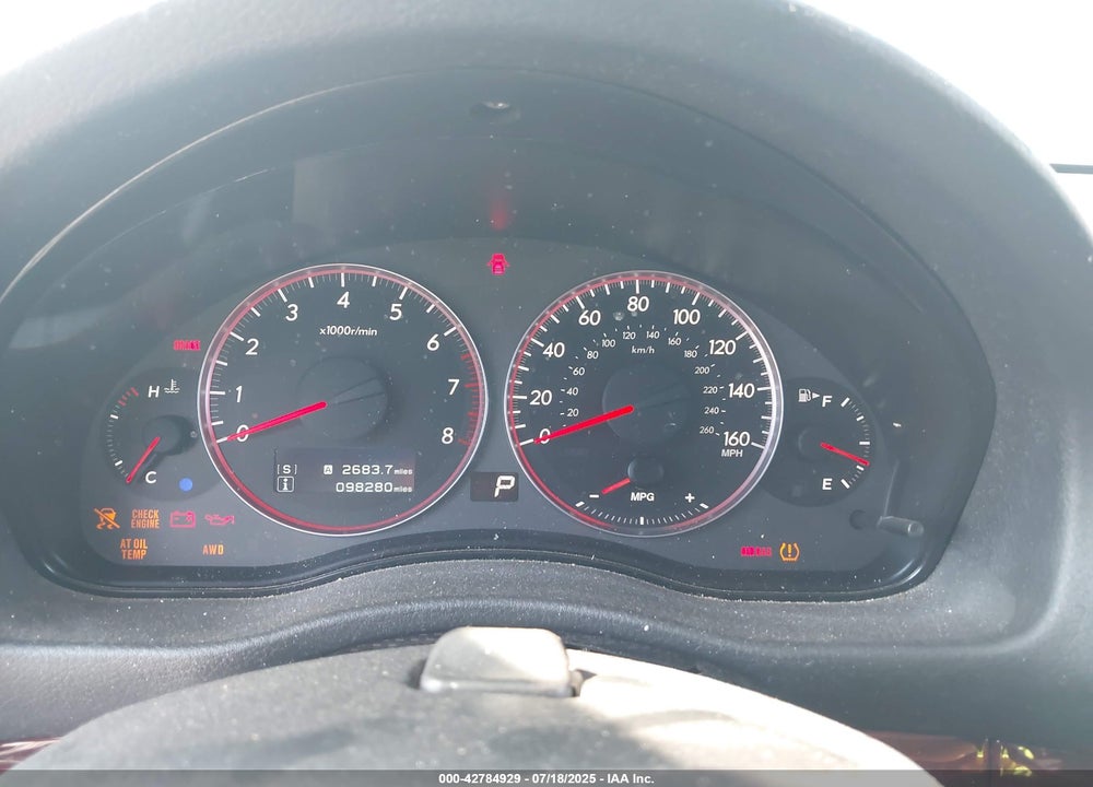 2009 SUBARU LEGACY VIN: 4S3BL676894213894