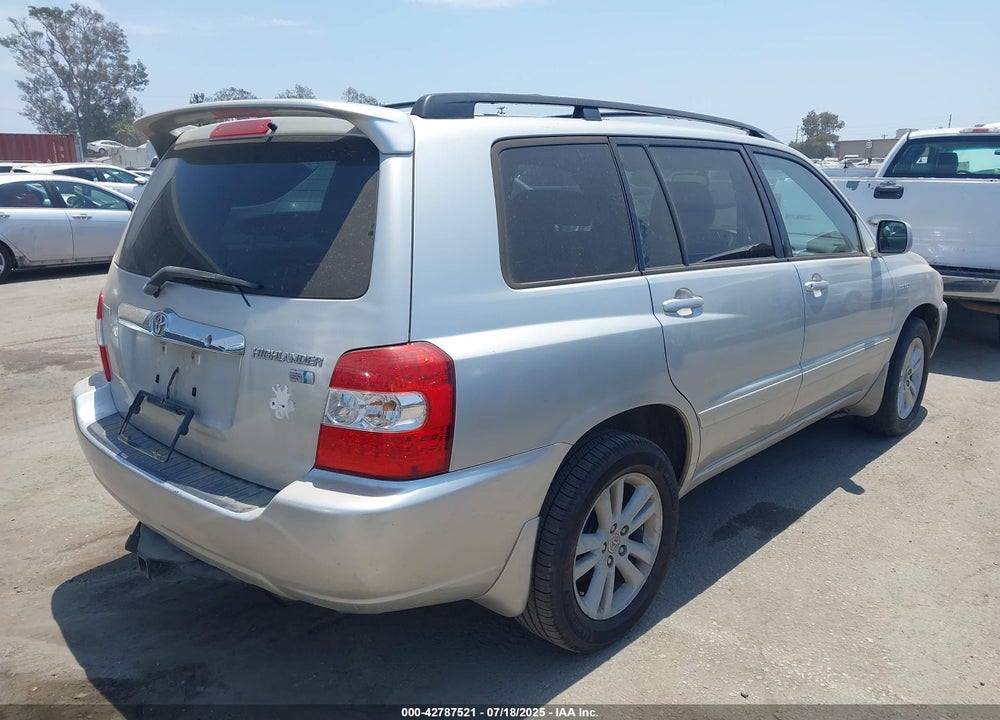 2006 TOYOTA HIGHLANDER HYBRID VIN: JTEDW21A260004977