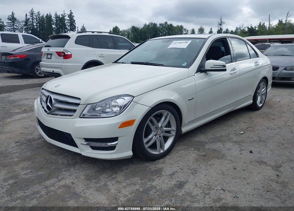 2012 MERCEDES-BENZ C CLASS VIN: WDDGF4HB9CR193961
