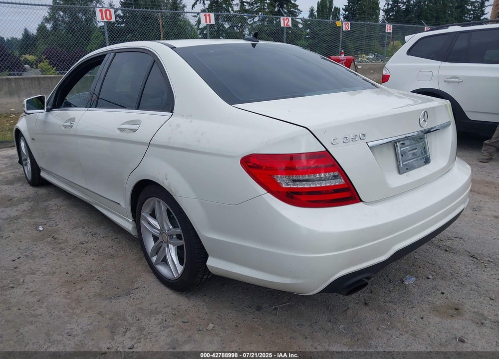 2012 MERCEDES-BENZ C CLASS VIN: WDDGF4HB9CR193961