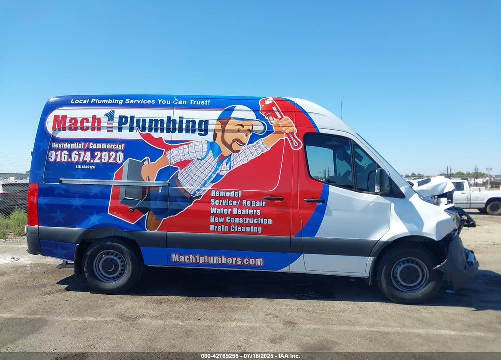 2024 MERCEDES-BENZ SPRINTER 2500 STANDARD ROOF 4-CYL DIESEL VIN: W1Y4KBHY4RT179166