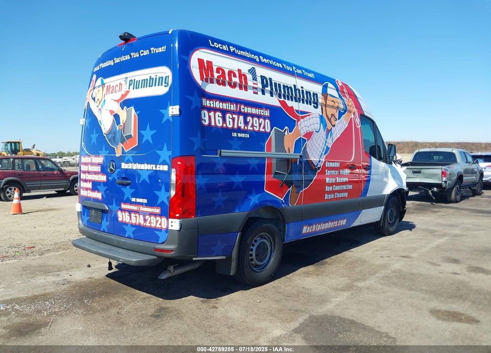 2024 MERCEDES-BENZ SPRINTER 2500 STANDARD ROOF 4-CYL DIESEL VIN: W1Y4KBHY4RT179166
