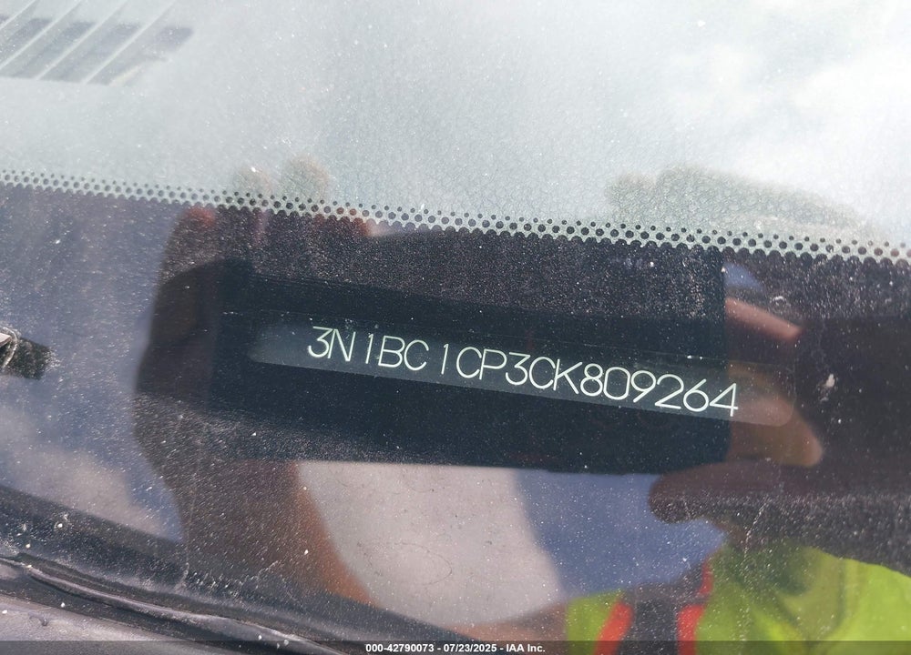 2012 NISSAN VERSA VIN: 3N1BC1CP3CK809264