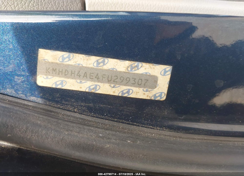 2015 HYUNDAI ELANTRA VIN: KMHDH4AE9FU251124