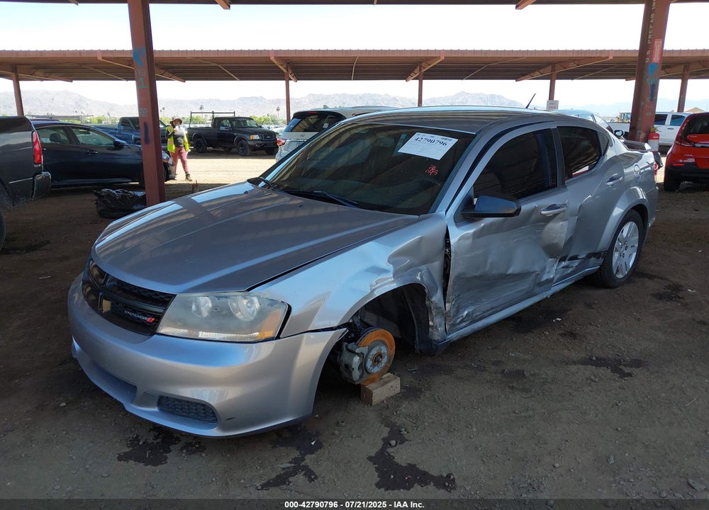 2013 DODGE AVENGER VIN: 1C3CDZAGXDN749001