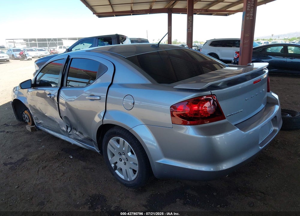 2013 DODGE AVENGER VIN: 1C3CDZAGXDN749001